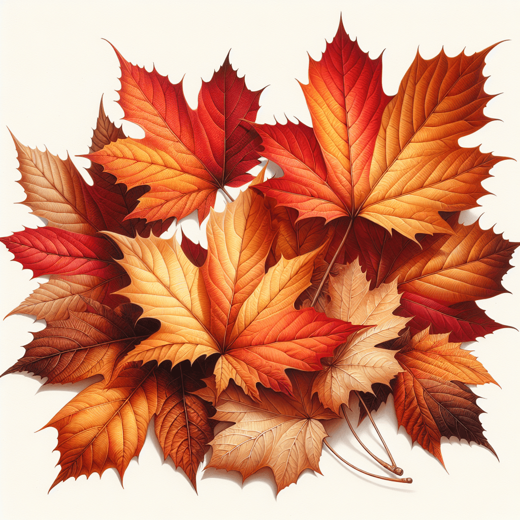 Gentle Autumn Leaves Numbered Painting Kits
