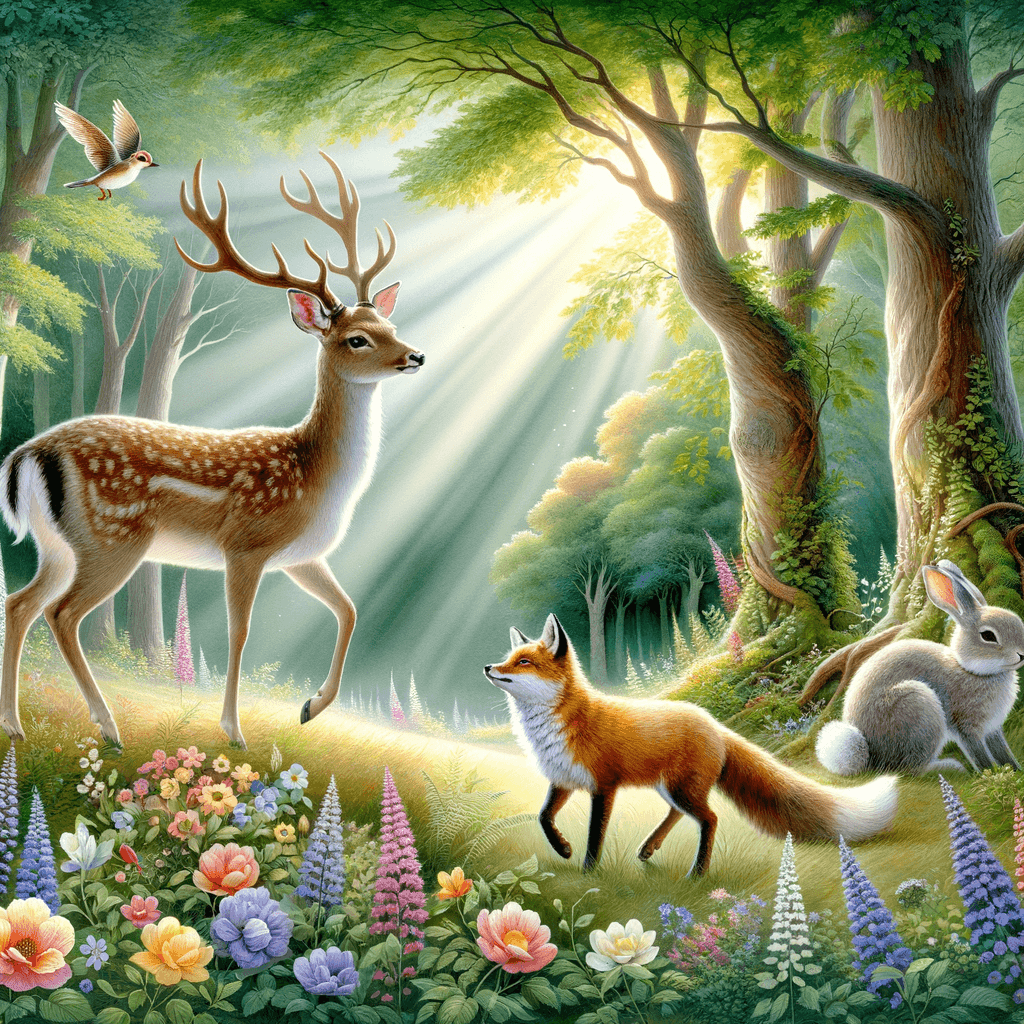 Charming Woodland Animals Painting Number Kit