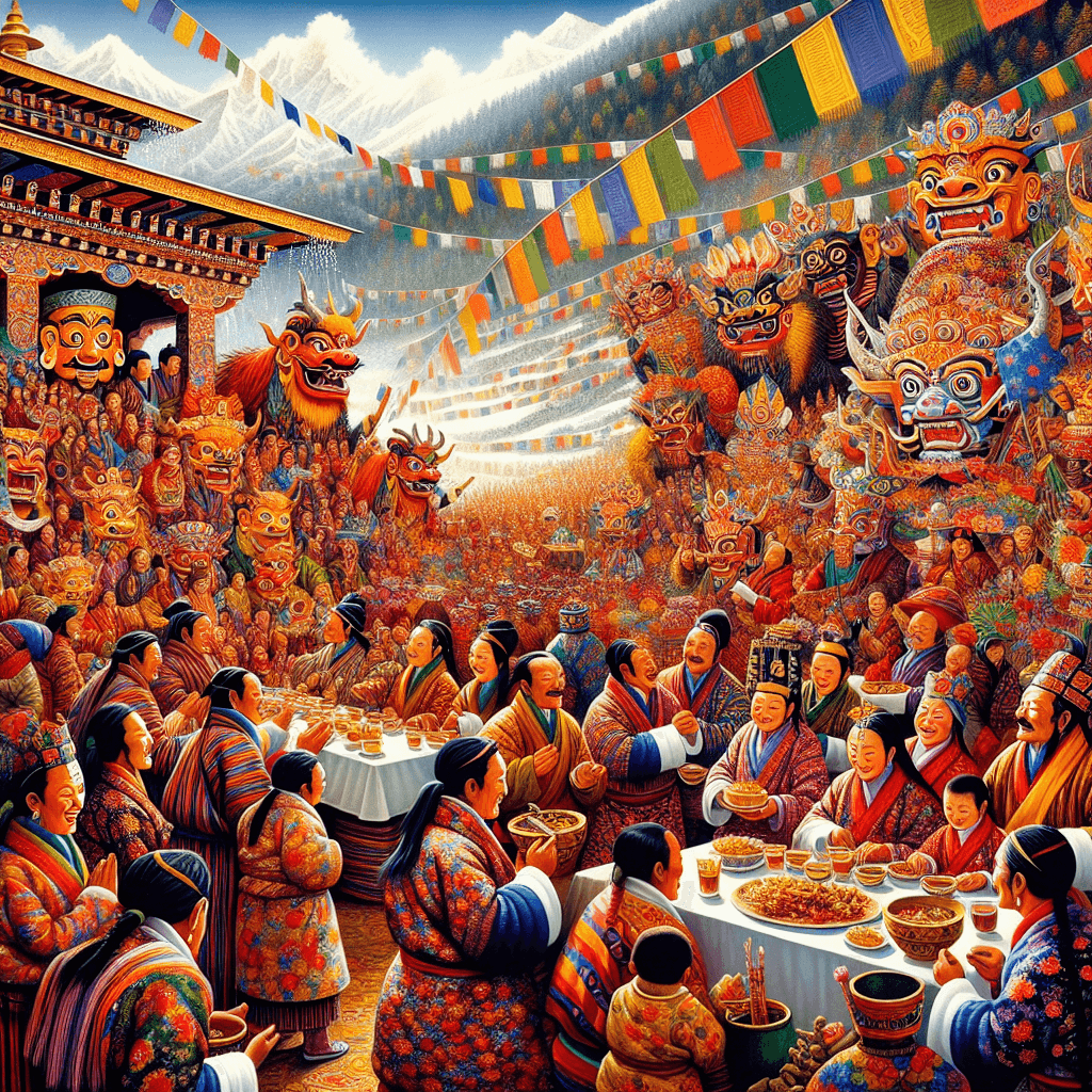 Losar New Year Festival - Bhutan Paint By Numbers