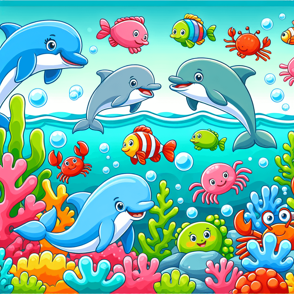 Giggling Ocean Friends DIY Paint By Numbers