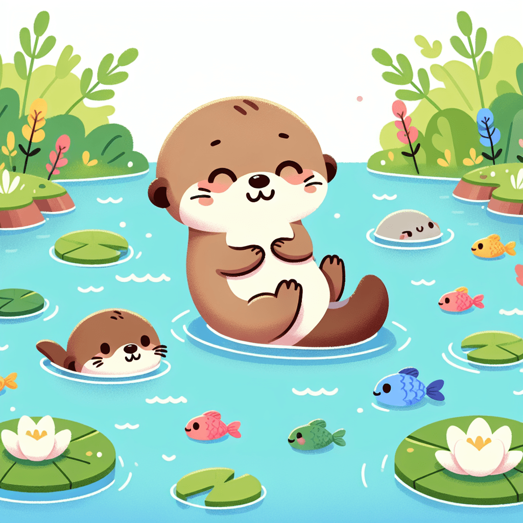 Adorable Otters Numbered Painting Kits