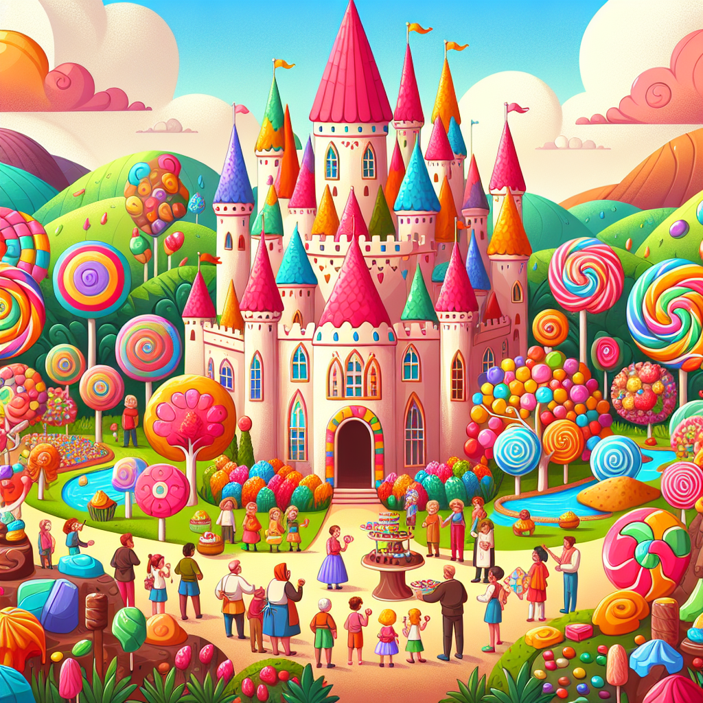 Journey To Candy Castle Painting By Numbers Kit