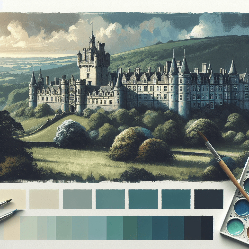 Historic Castle Grandeur Paint By Numbers Art