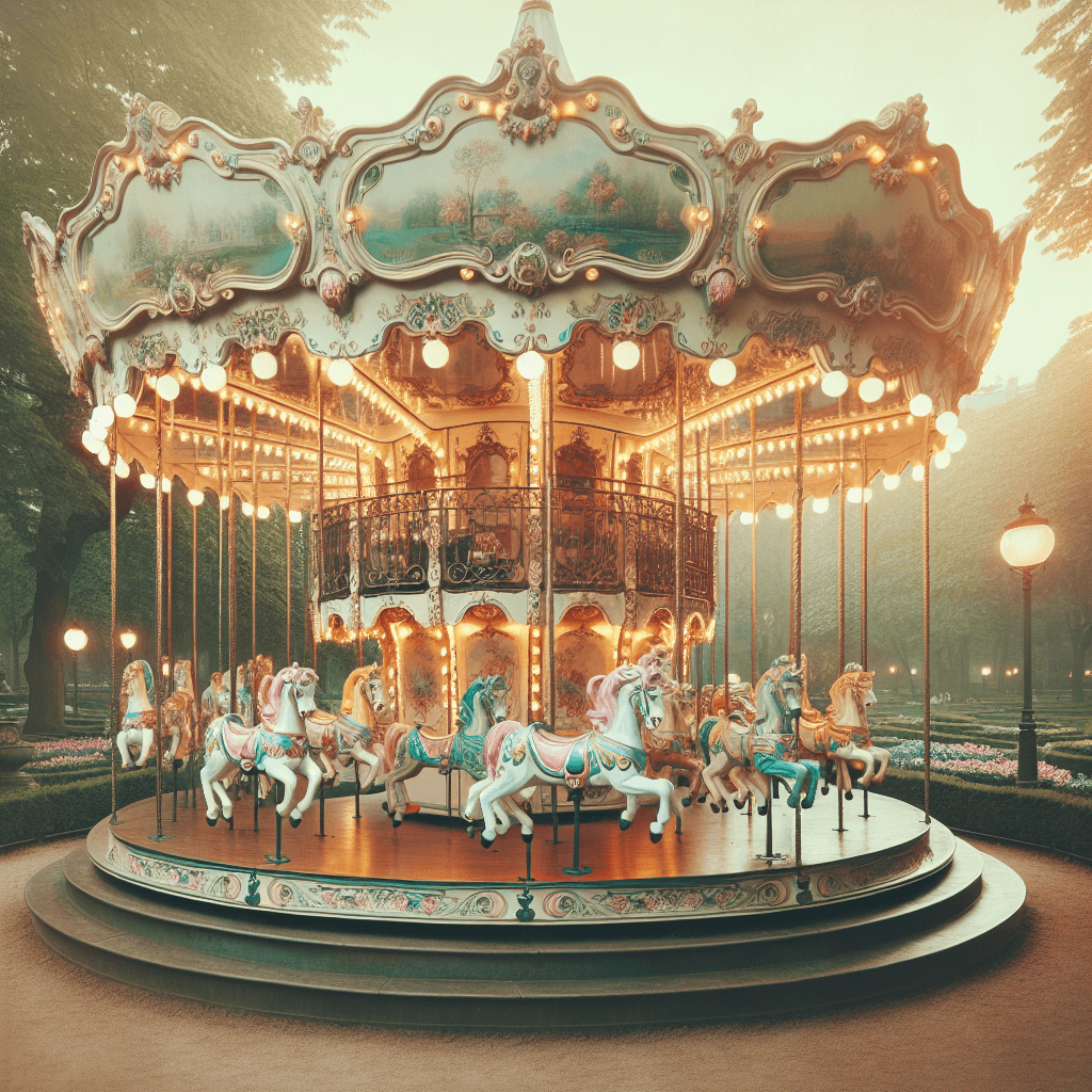 Vintage Carousel Whimsy Paint By Number