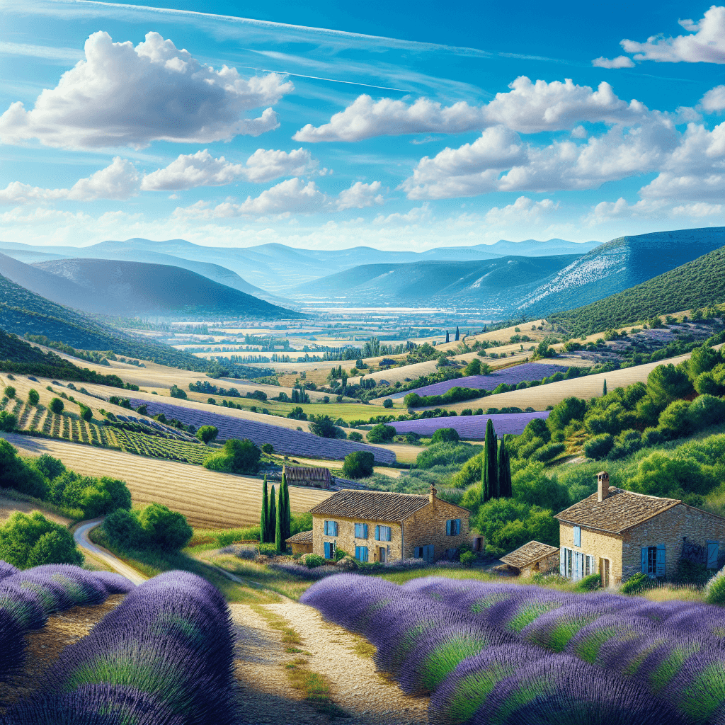 Charming Provence Countryside Painting Number Kit