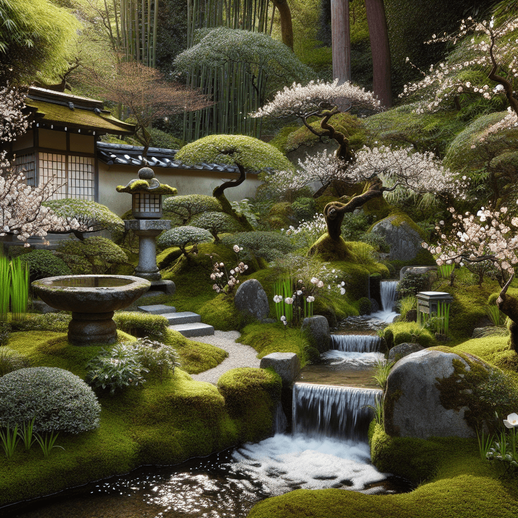 Elegant Japanese Tea Garden DIY Paint By Numbers