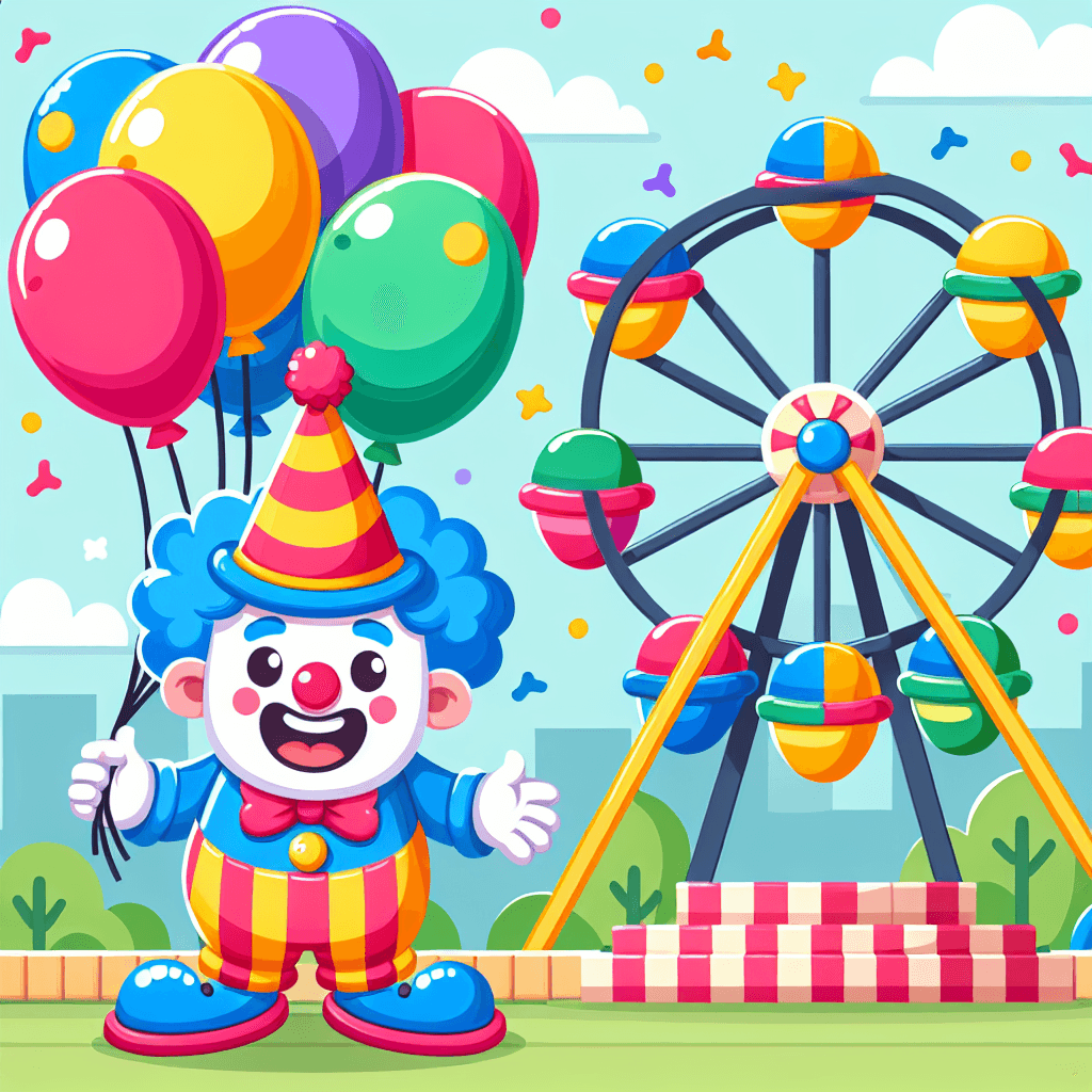 Colorful Carnival Funfair Paint By Numbers Art
