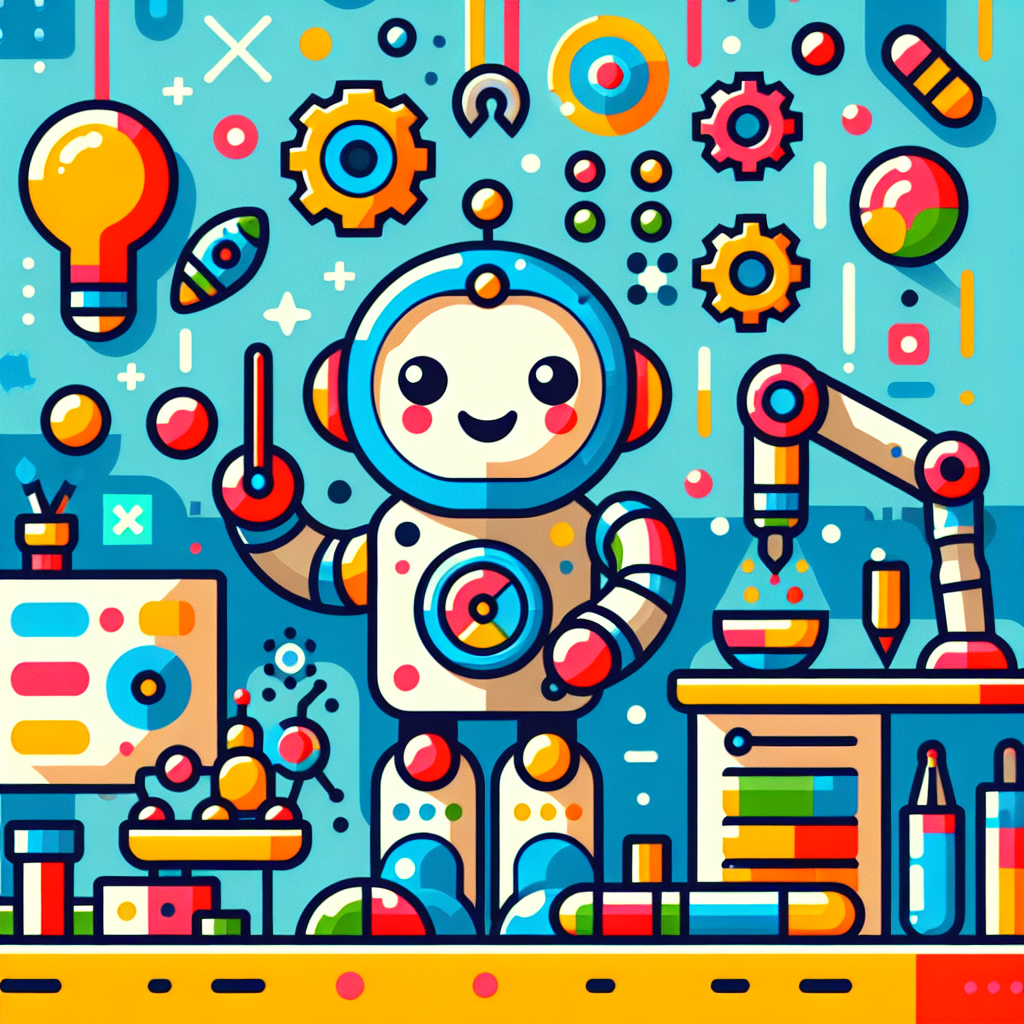 Robot Engineer Lab Paint By Color