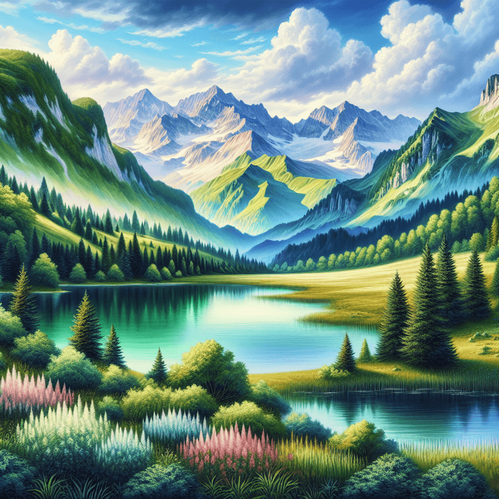 Mountain Serenity Escape Paint By Color