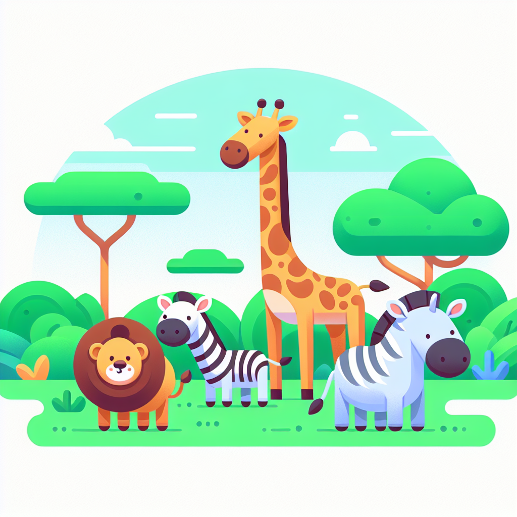 Zany Zoo Safari Paint By Color