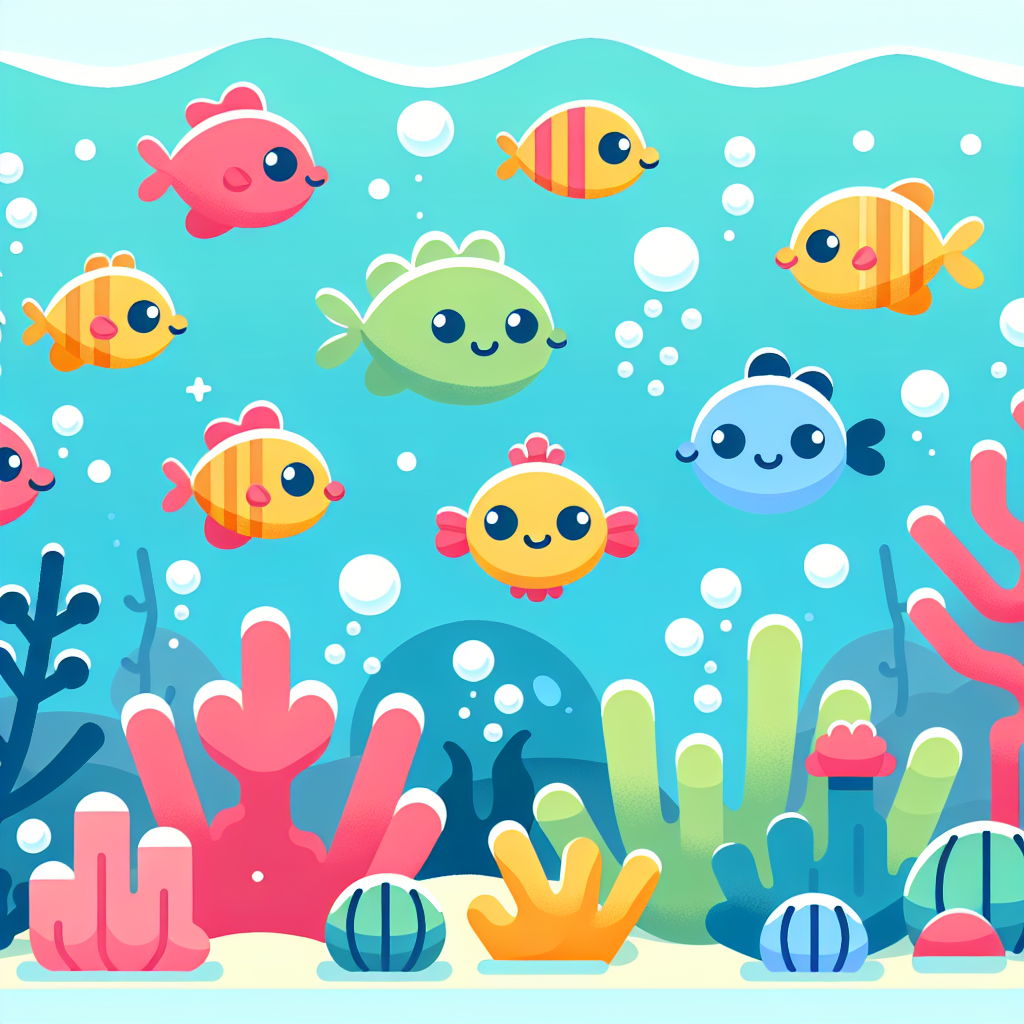 Lively Fish Parade Paint By Numbers Kits