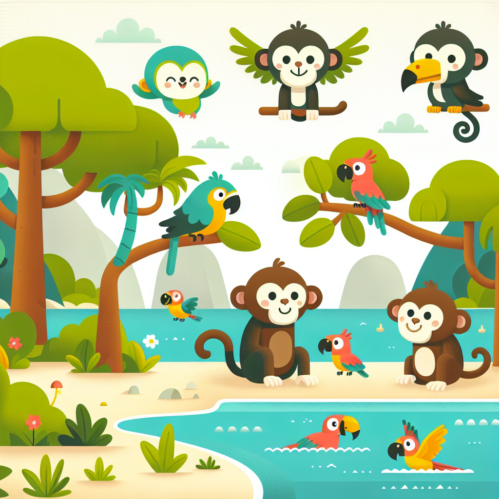 Tropical Island Troupe Paint By Number