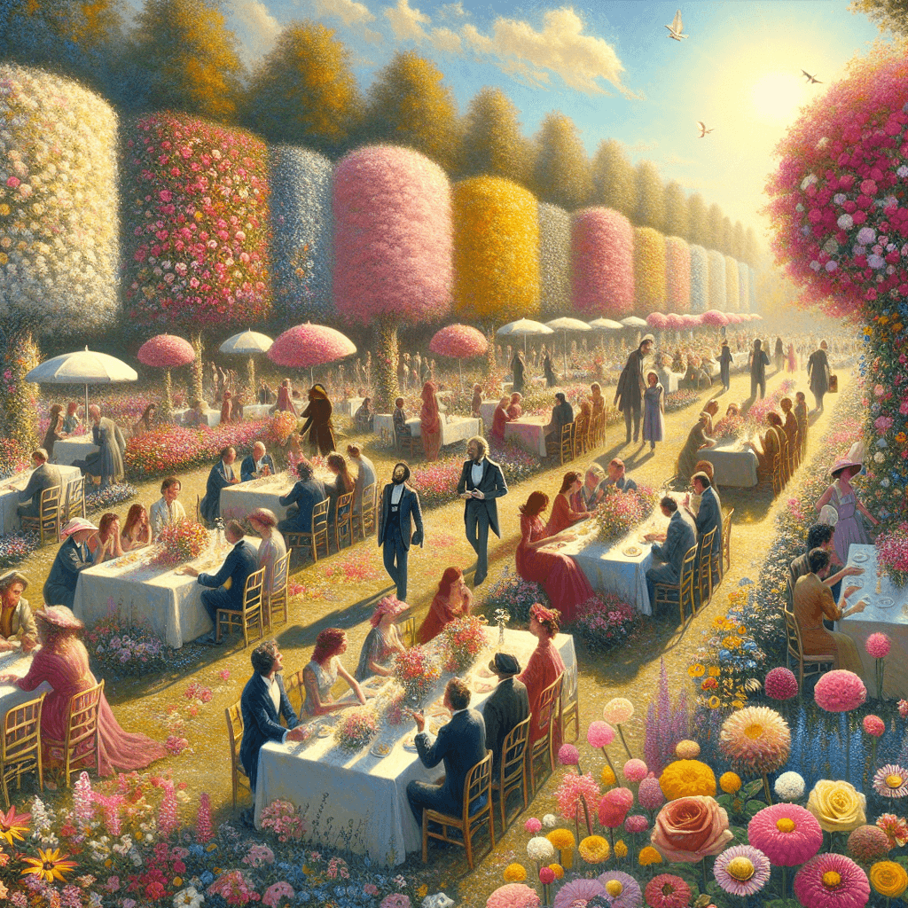 Summer Garden Party Painting Number Kit