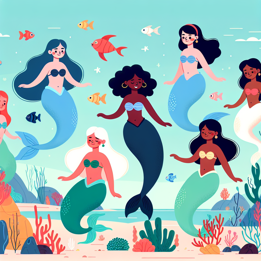 Enchanted Mermaid Bay Paint By Color