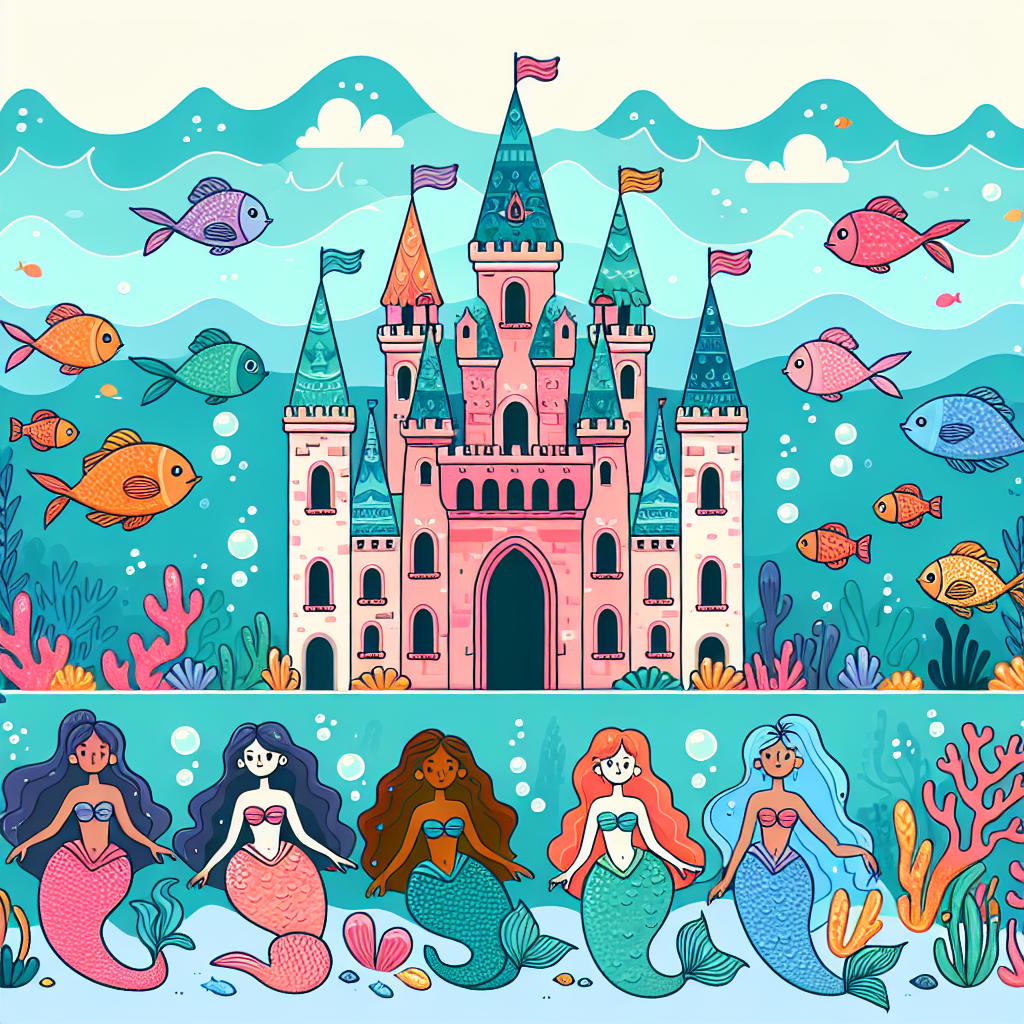 Undersea Castle Expedition Numbered Painting Kits