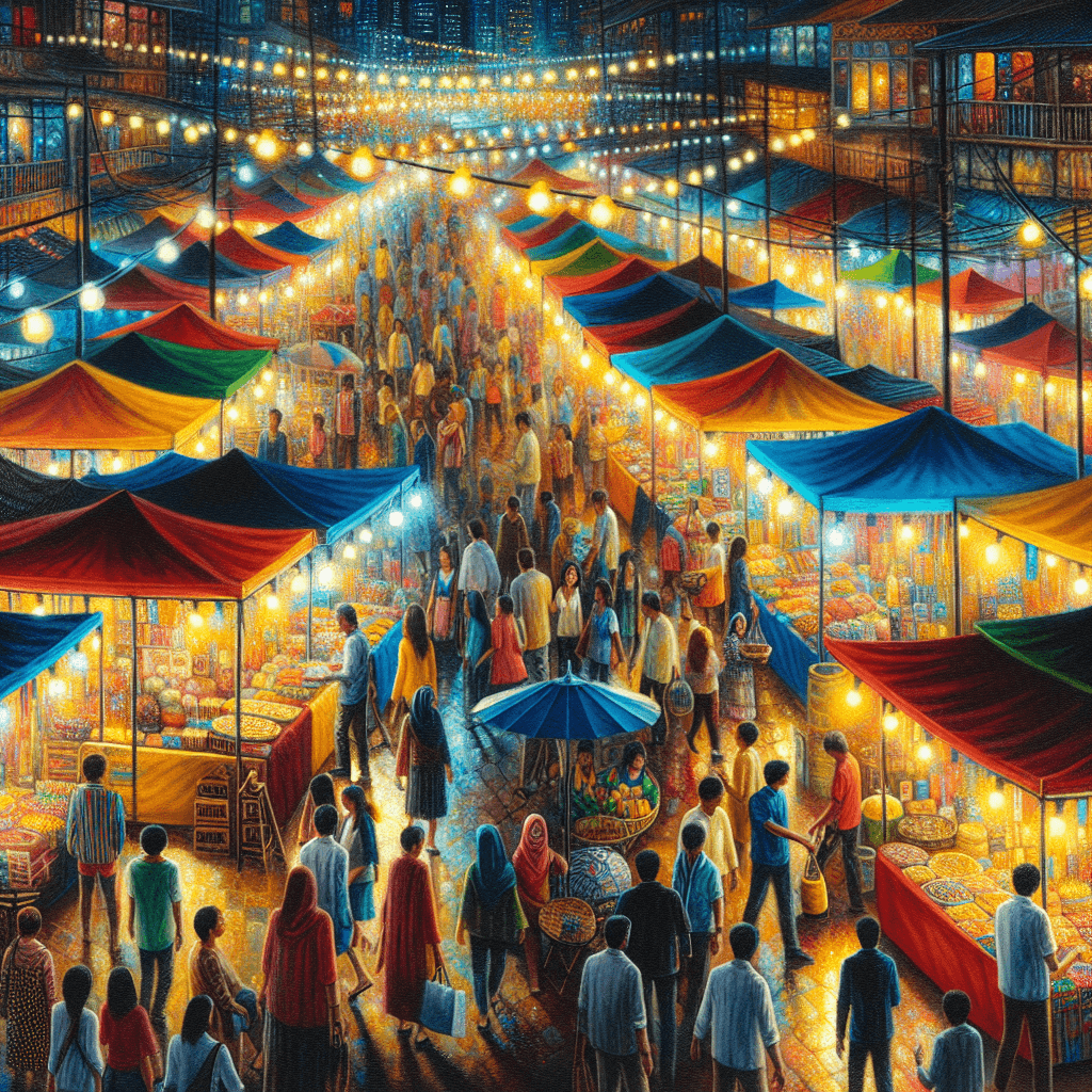 Night Market Mystique Paint By Numbers Art