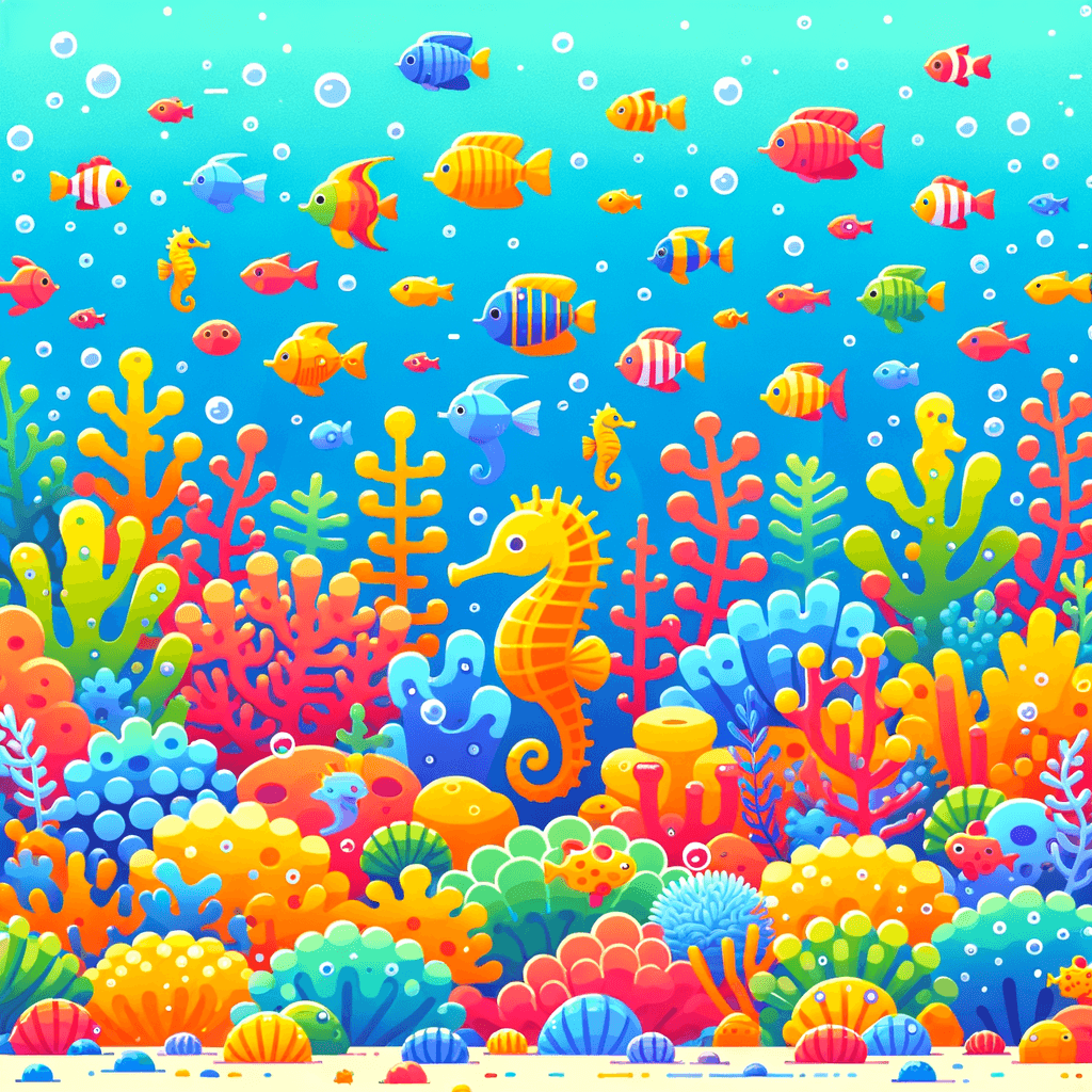 Undersea Coral Kingdom Paint By Color