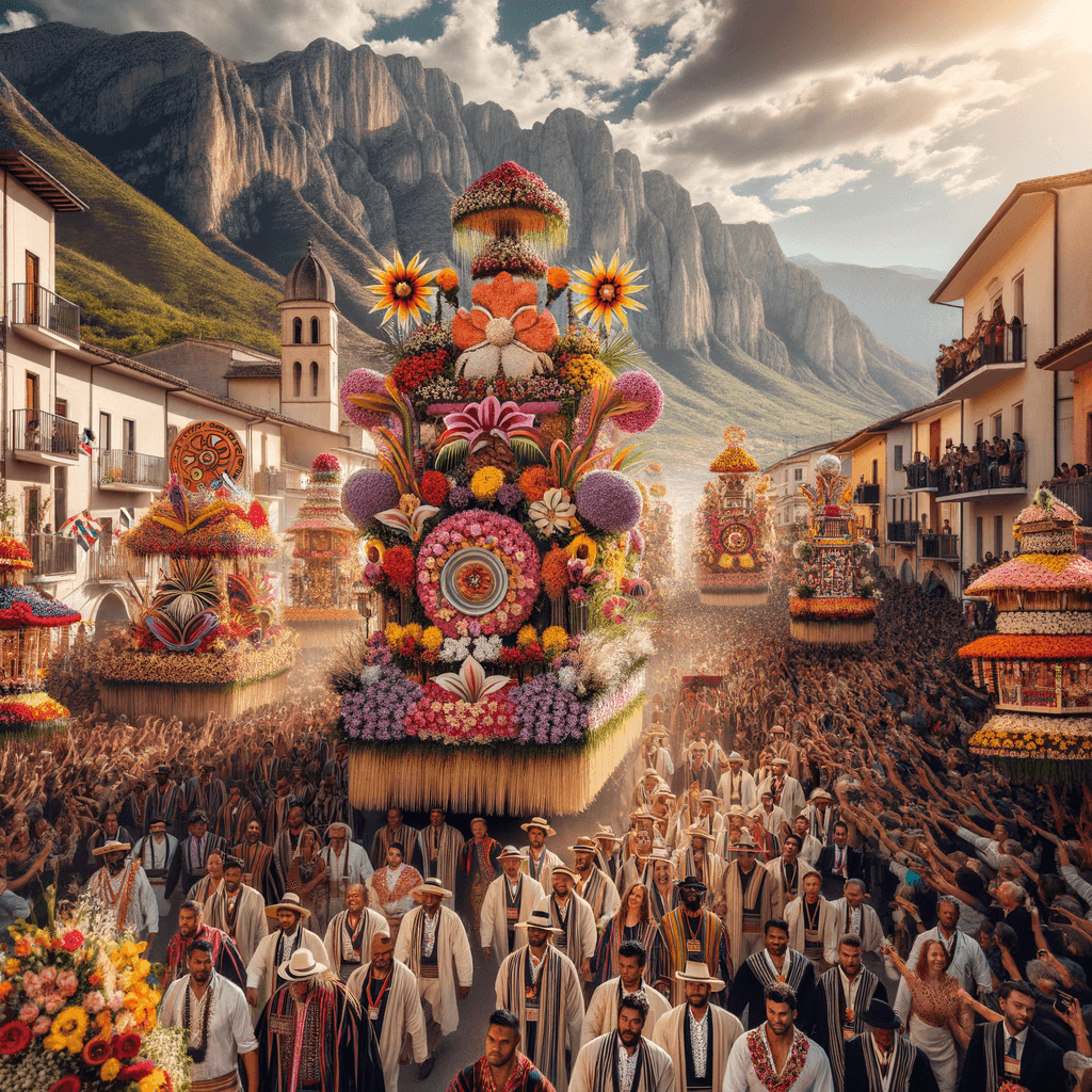 Flower Festival - Medellin, Colombia Painting By Numbers Kit