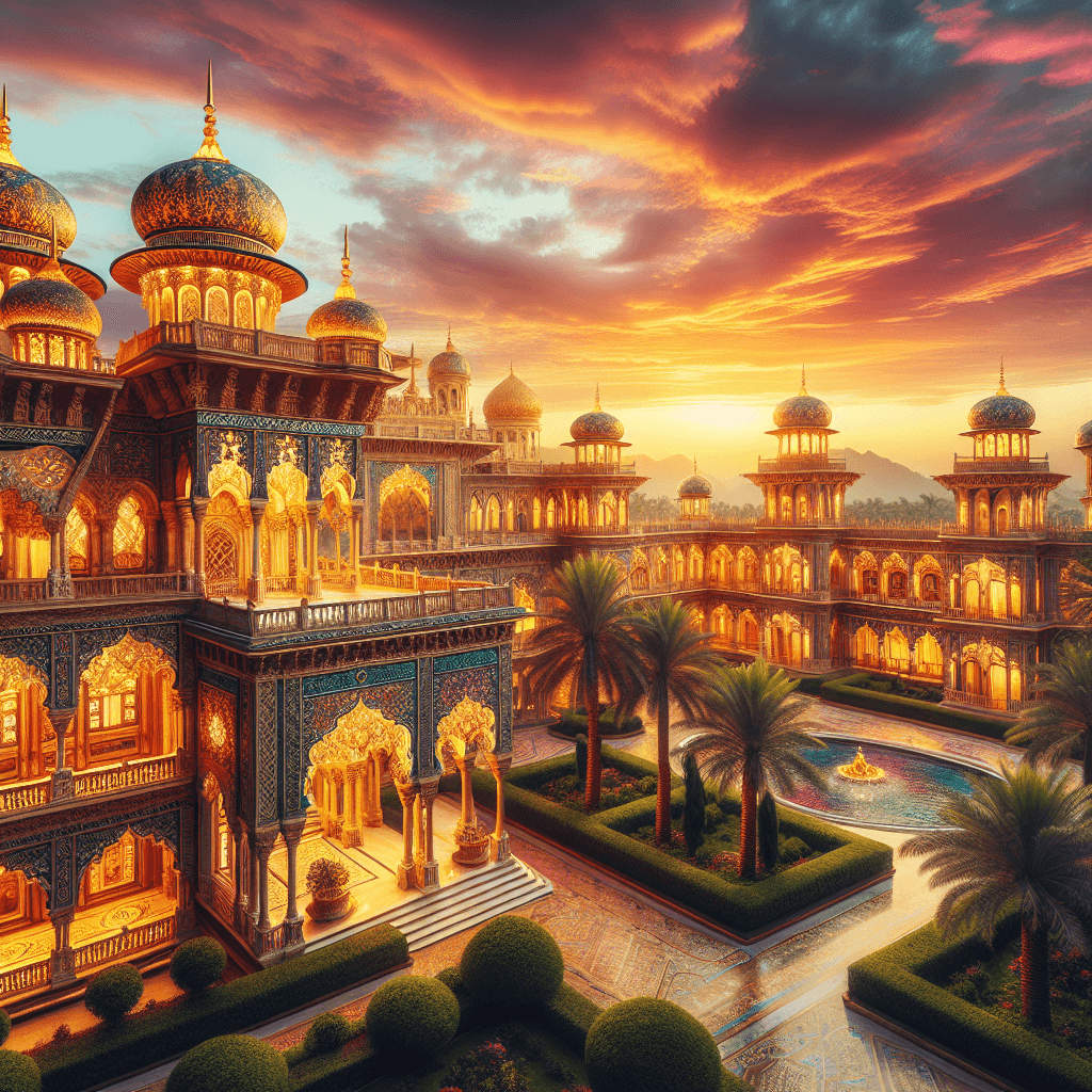 Regal Eastern Palace Paint By Numbers Art