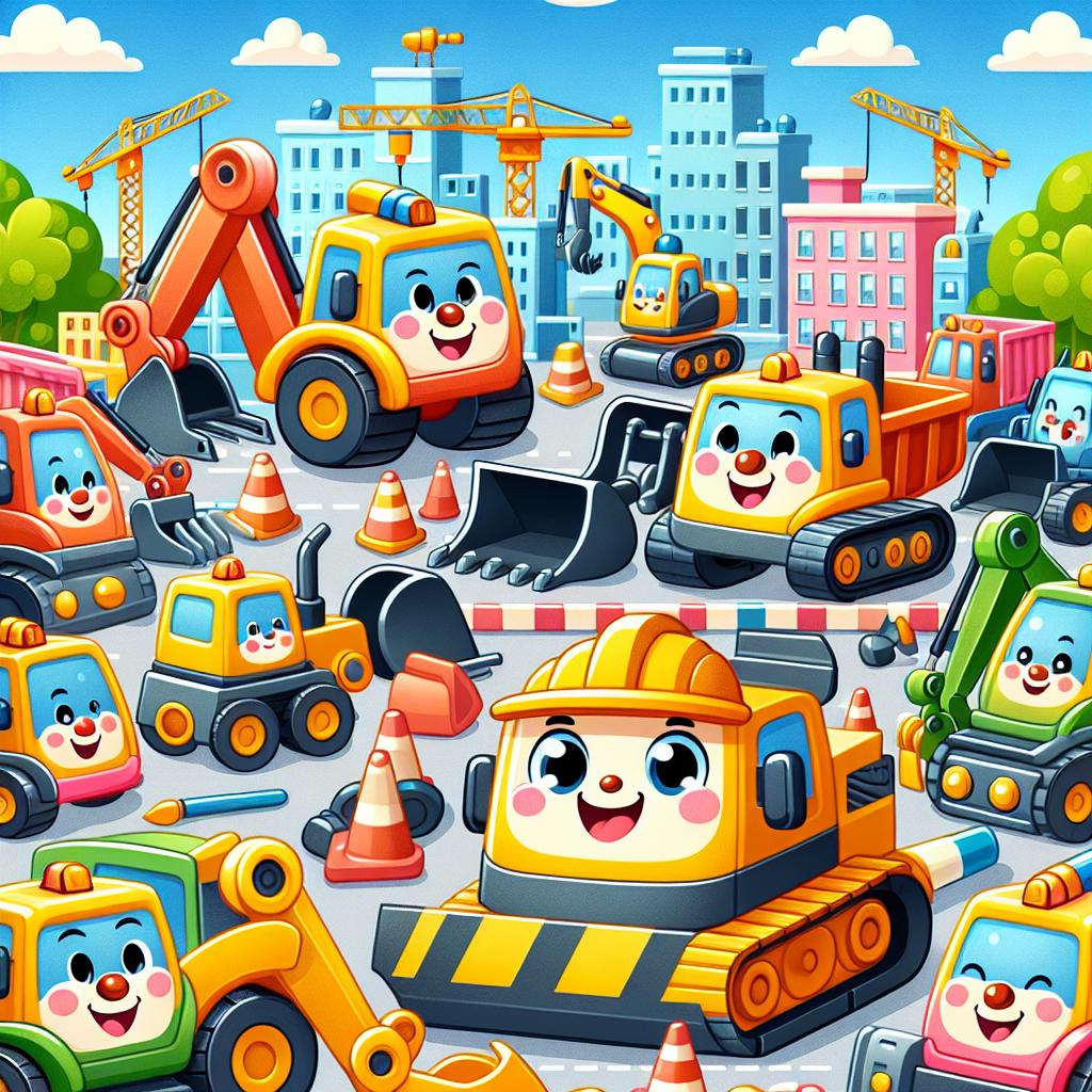 Cheerful Construction Zone Paint By Number