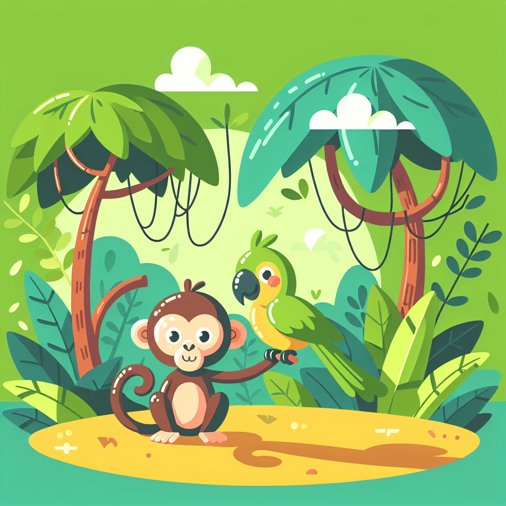 Sunny Jungle Frolic Numbered Painting Kits
