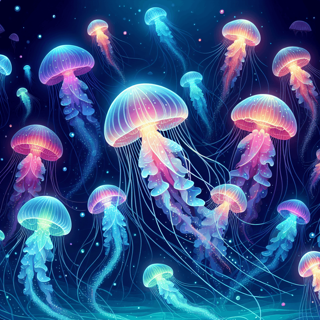 Joyful Jellyfish Journey Painting Number Kit