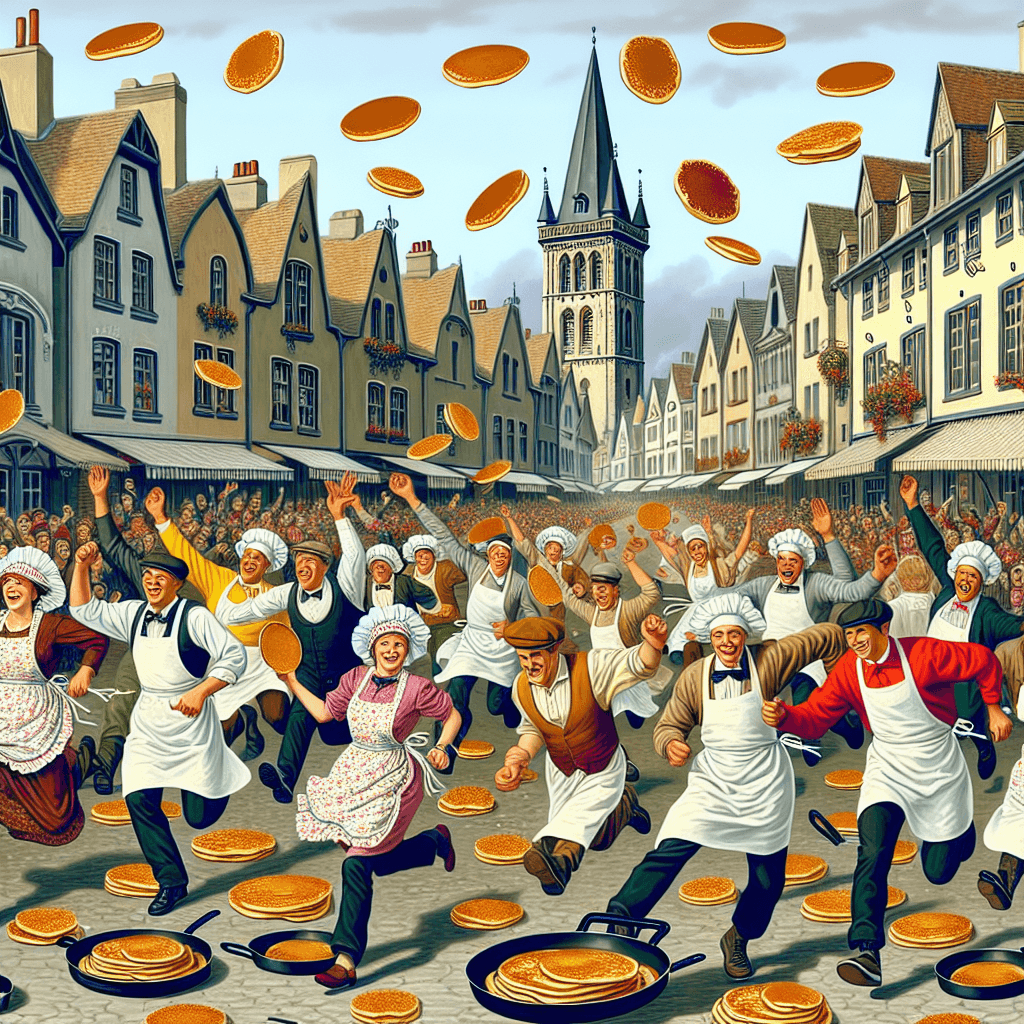 Shrove Tuesday Pancake Race - Olney, England Paint By Numbers Art
