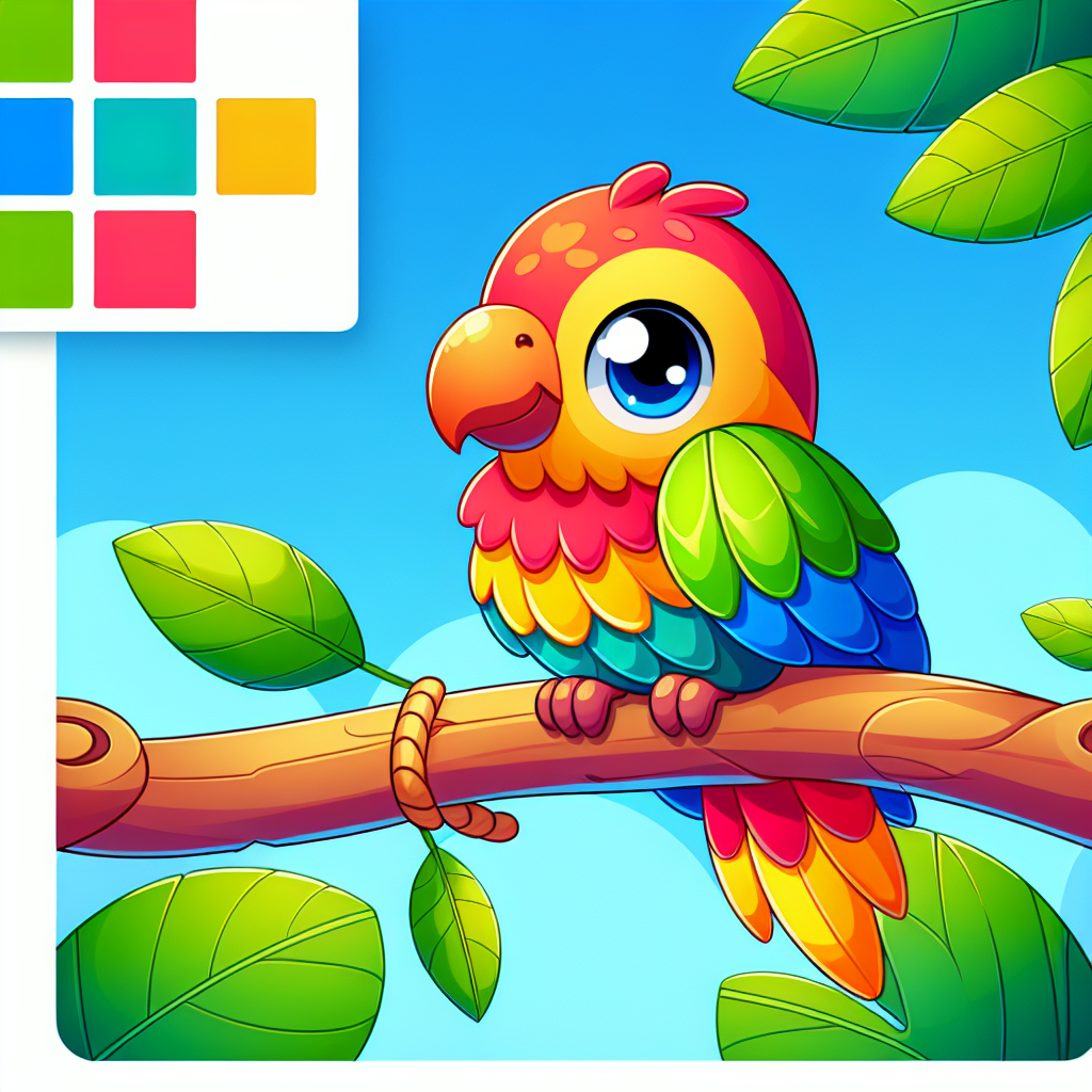 Happy Parrot Paint By Numbers Art