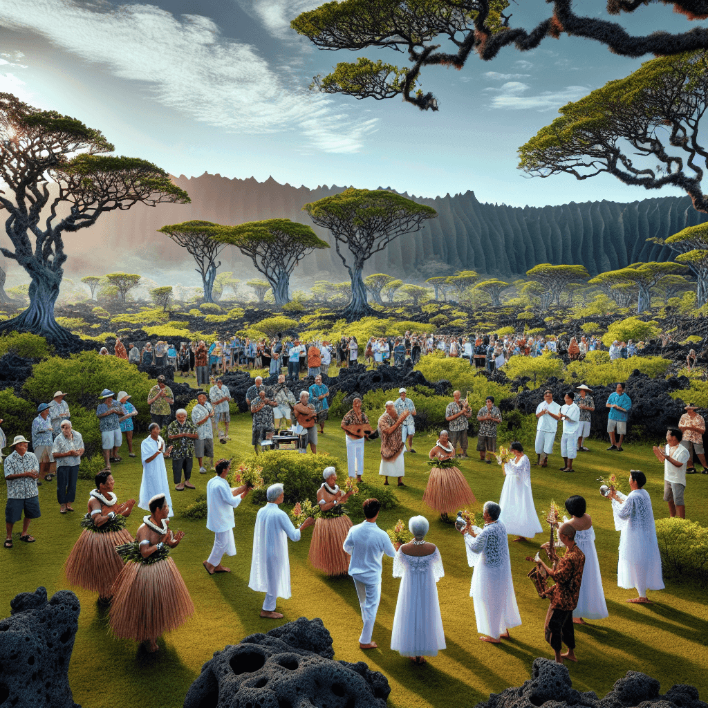 Pahoa Lava Tree State Monument Festival - Hawaii, USA Paint By Numbers Art