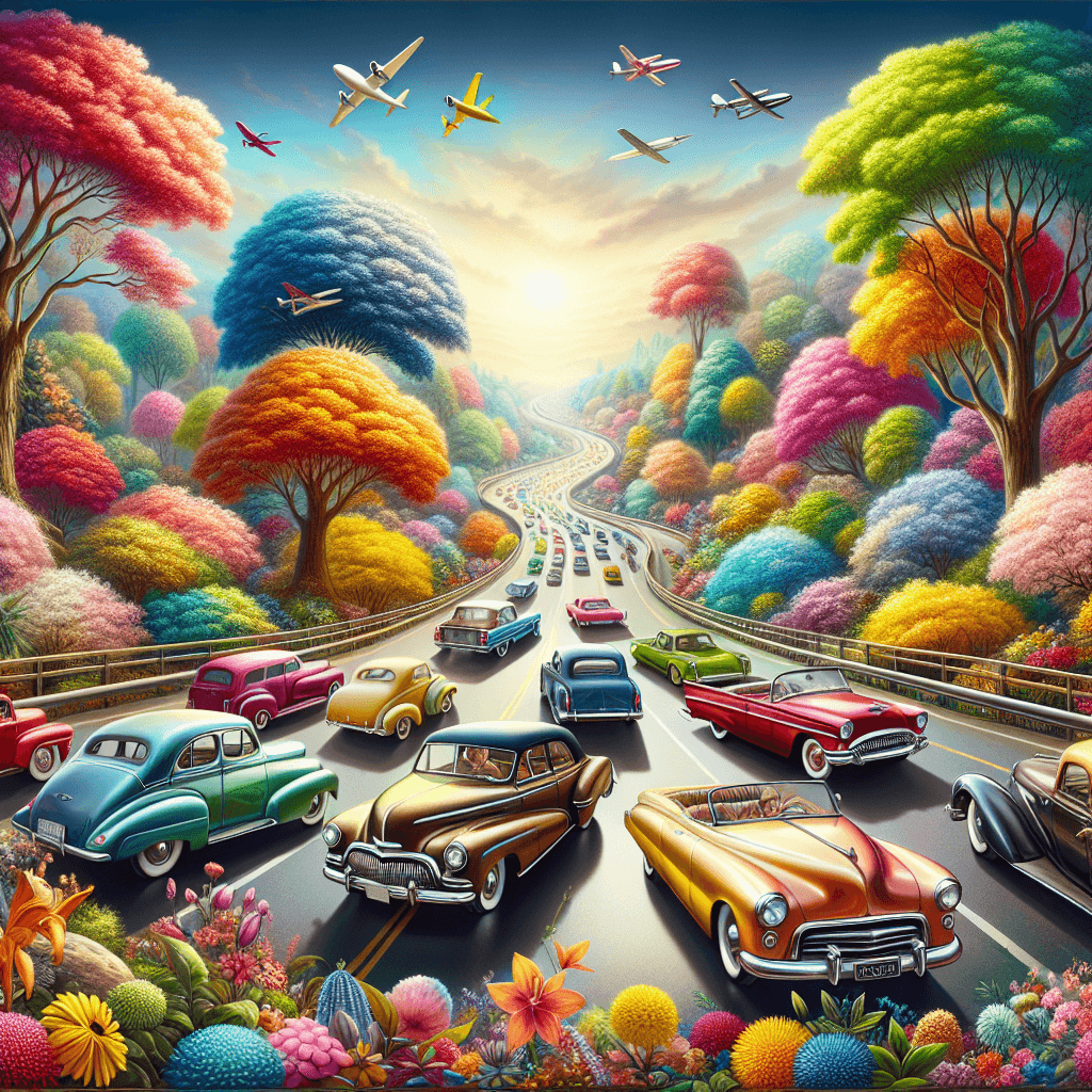 Charming Vintage Car Ride Paint By Color