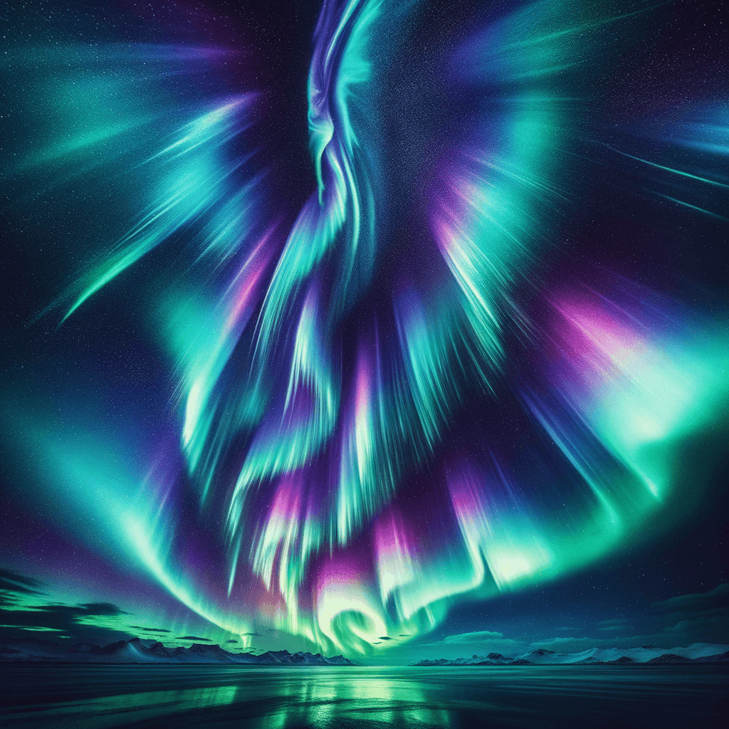 Northern Lights Glow Paint By Numbers