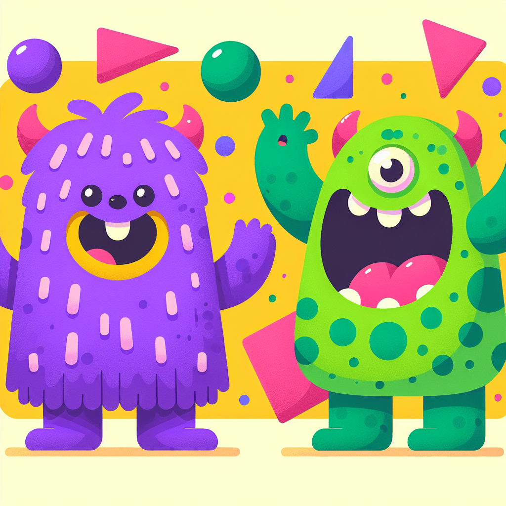 Playful Monster Friends Painting By Numbers Kit