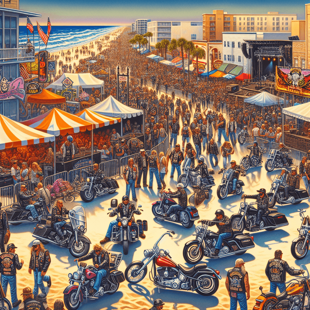 Daytona Beach Bike Week - USA Paint By Color
