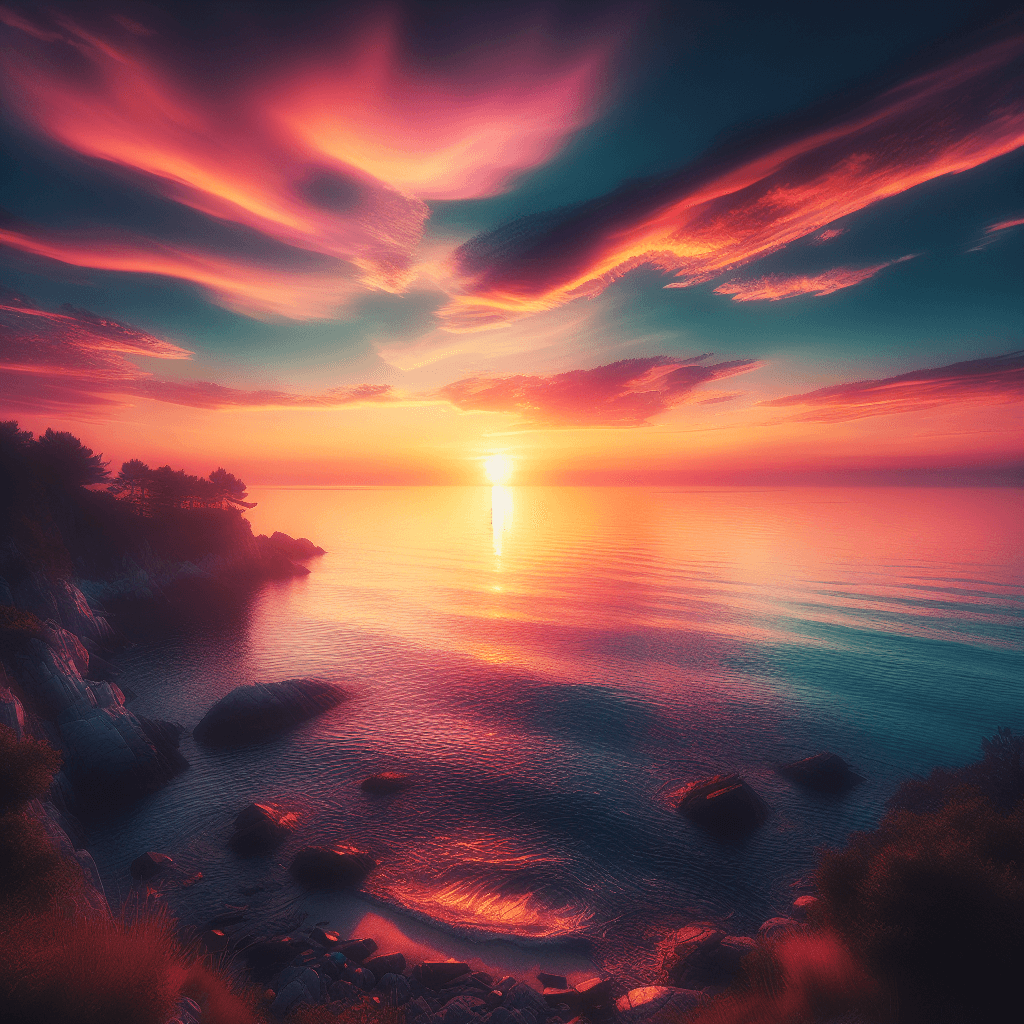 Beautiful Ocean Sunrise Paint By Numbers Kits