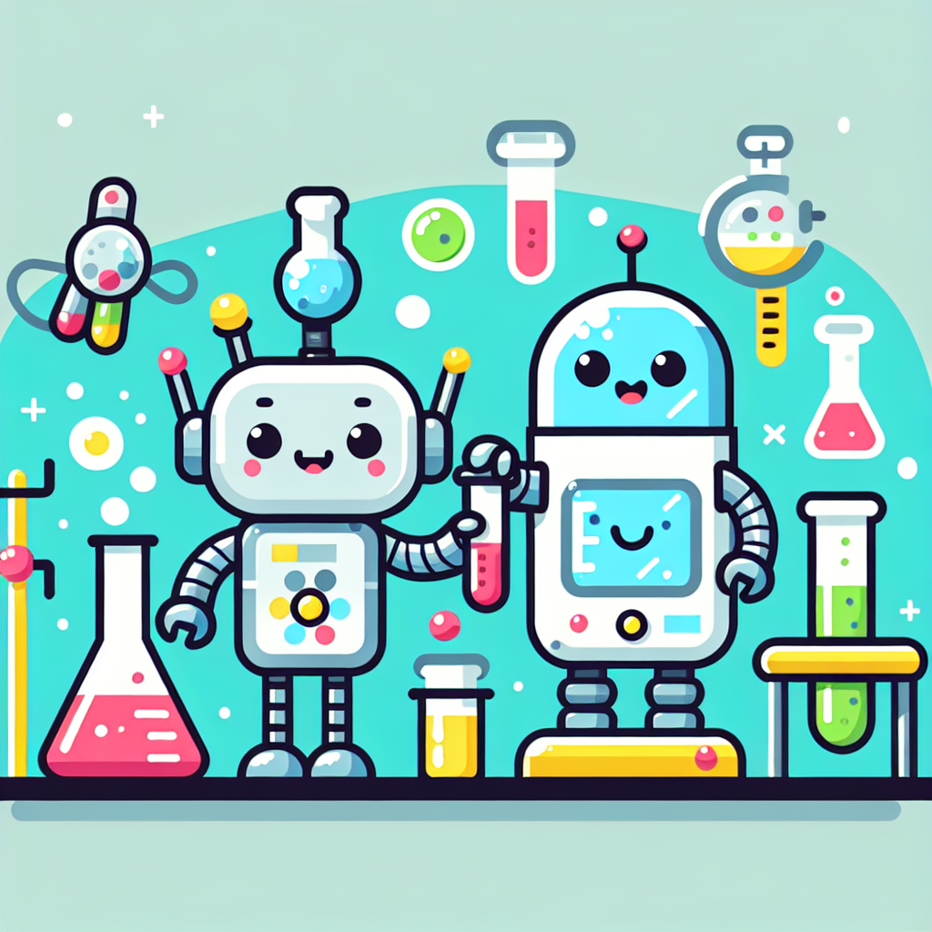 Robot Lab Scientists DIY Paint By Numbers