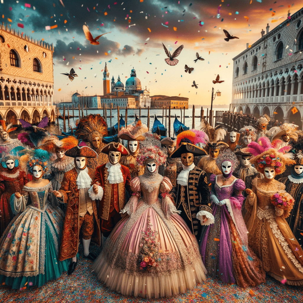 The Carnival Of Venice - Italy Numbered Painting Kits
