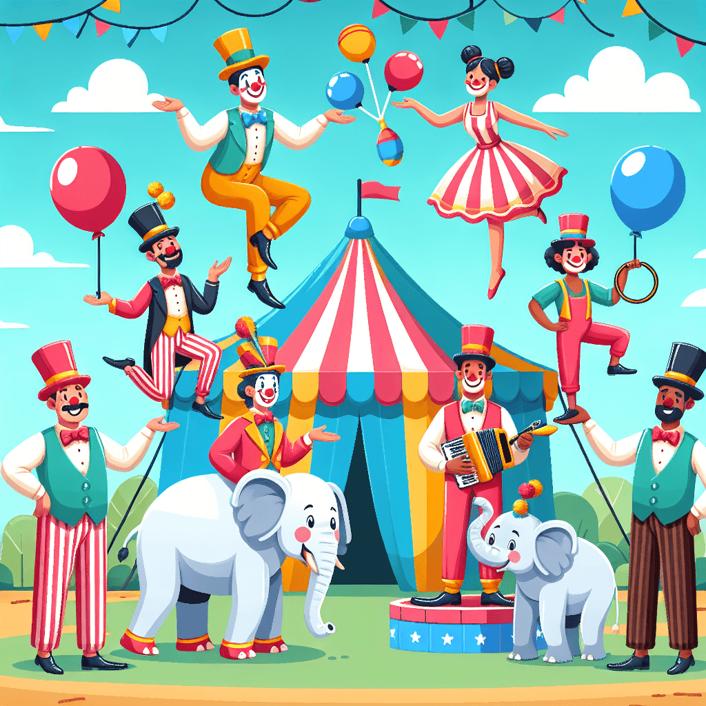 Fun At The Circus Paint By Number