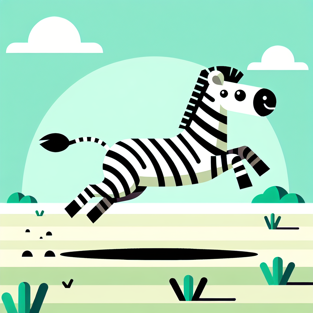 Zippy Zebra's Zigzag Painting Number Kit