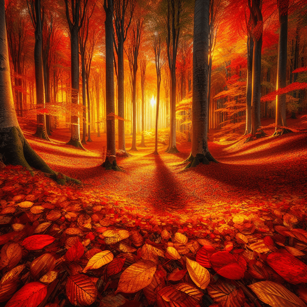 Majestic Autumn Symphony Paint By Number