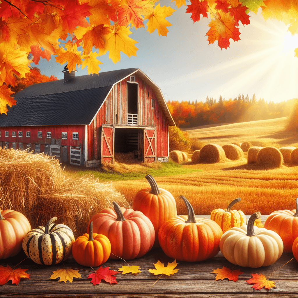 Autumn Harvest Barnyard Numbered Painting Kits