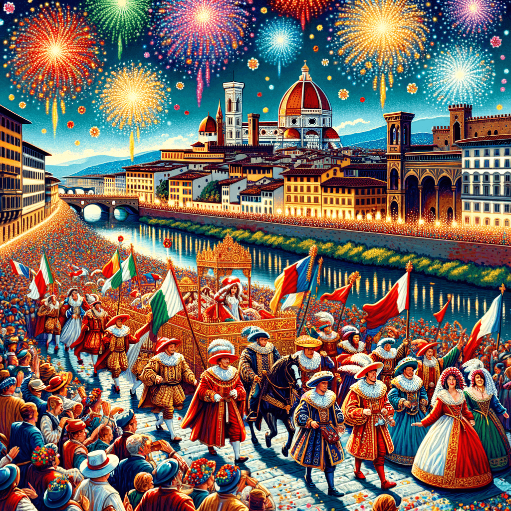 Festa Di San Giovanni - Florence, Italy Numbered Painting Kits