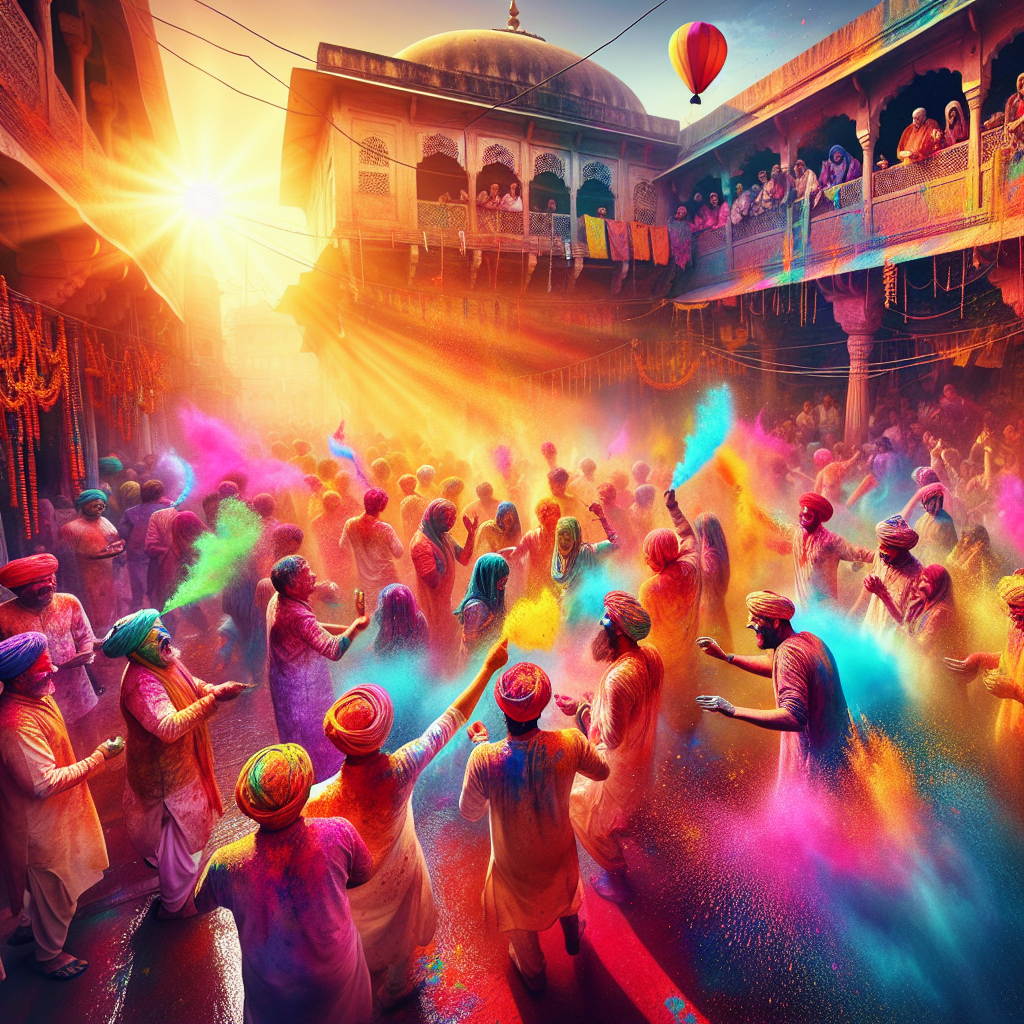 Holi Festival - New Delhi, India Painting By Numbers Kit
