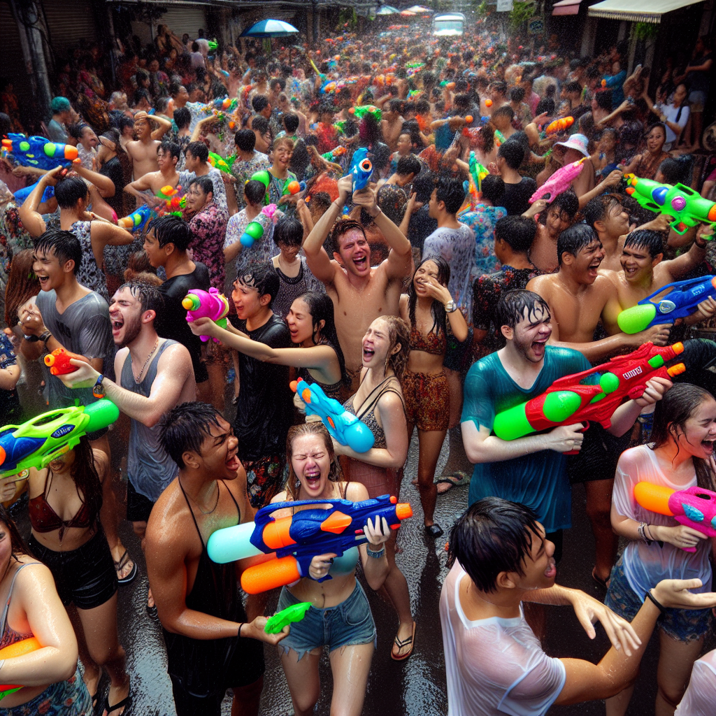 Songkran - Bangkok Paint By Number