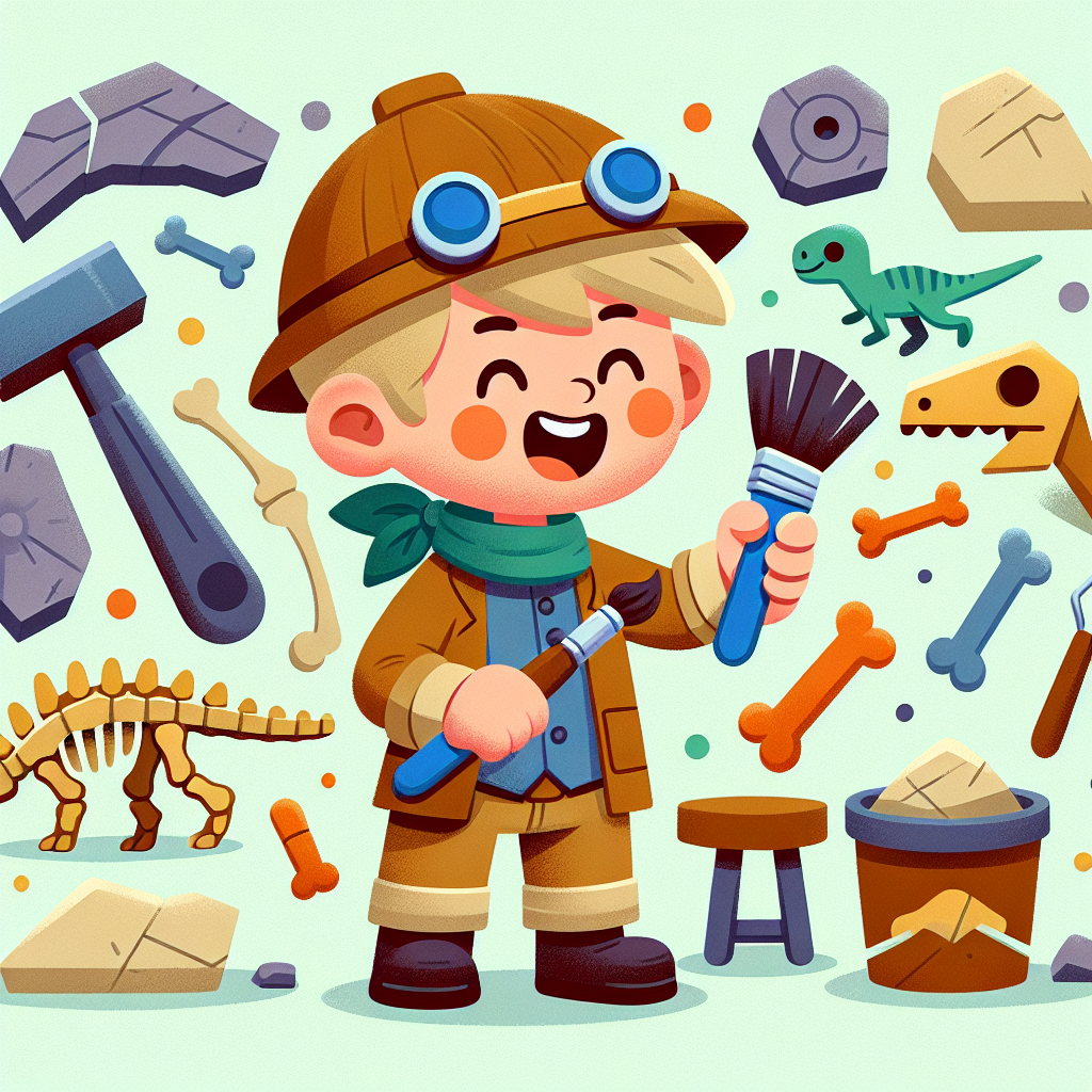 Dinosaur Excavation Painting By Numbers Kit