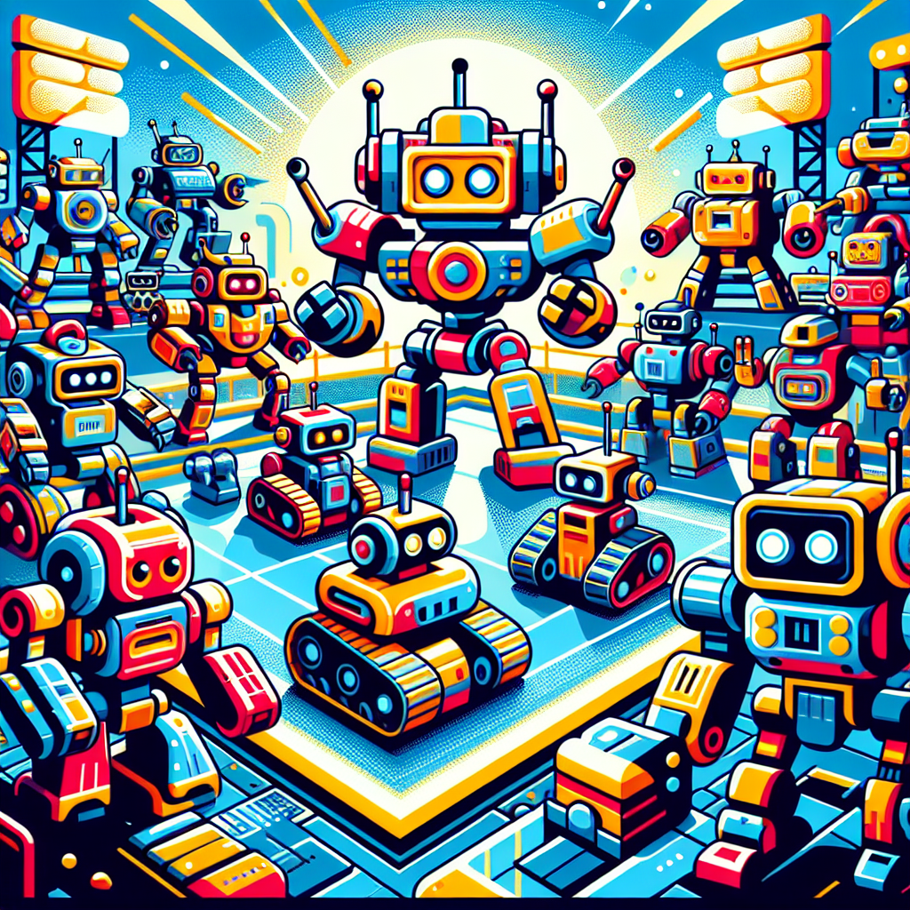 Robot Battle Arena Paint By Color