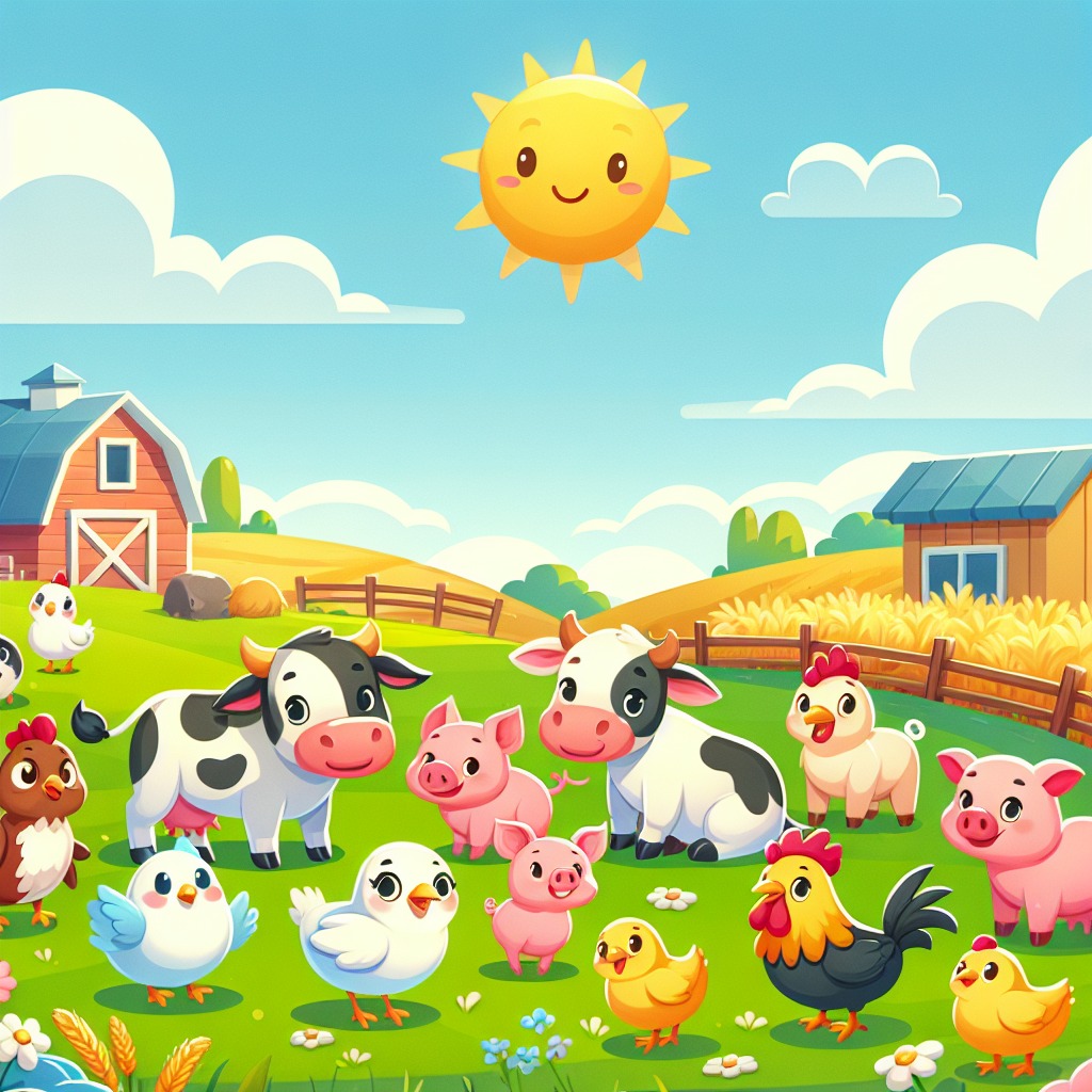 Frolicking Farm Fun Paint By Number