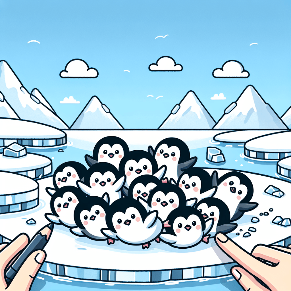 Penguin Ice Adventure DIY Paint By Numbers