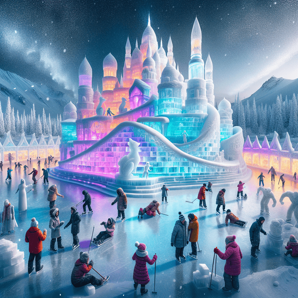Snow And Ice Festival Paint By Numbers