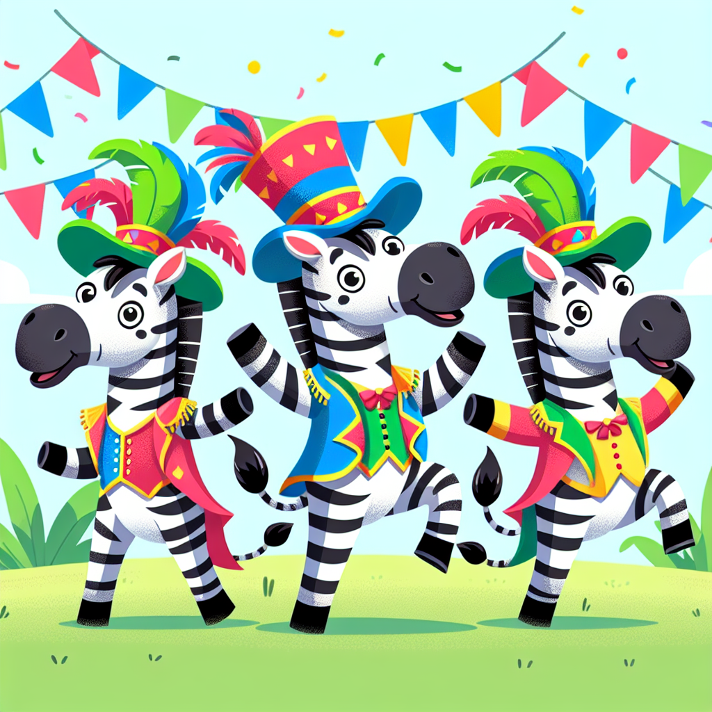 Zany Zebra Carnival Numbered Painting Kits