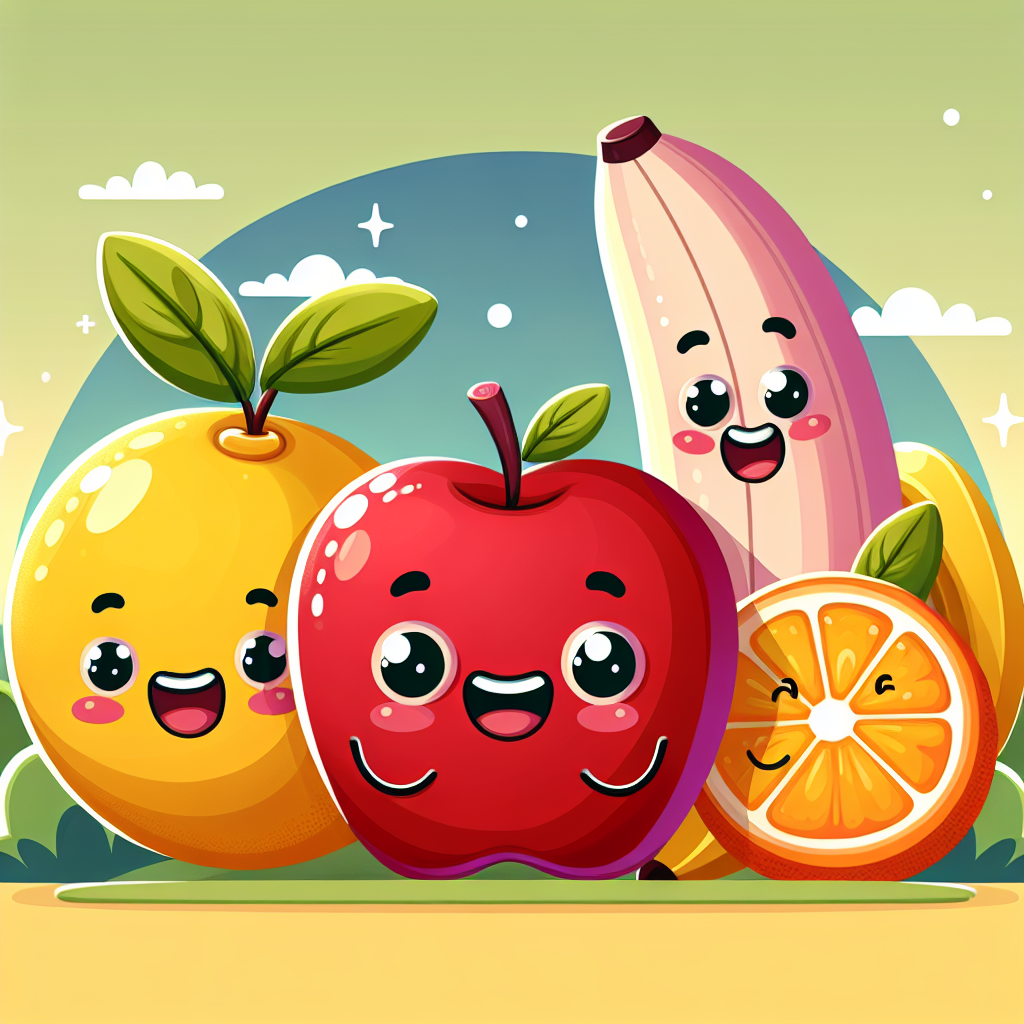 Whimsical Fruit Adventure Paint By Numbers